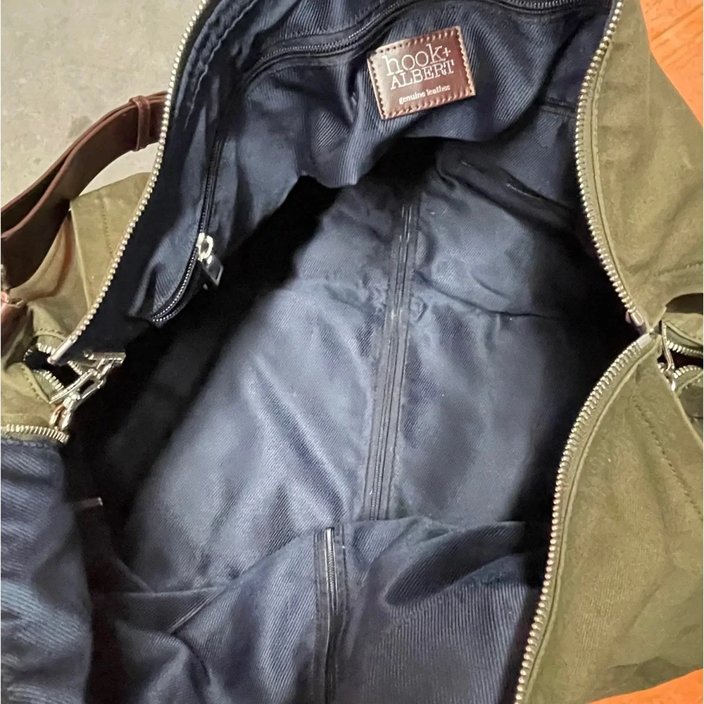 Hook + Albert Men's Waxed Canvas Garment Weekender Bag